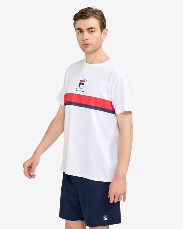FILA menn roger t-skjorte fila hvit HHL842528 hvit