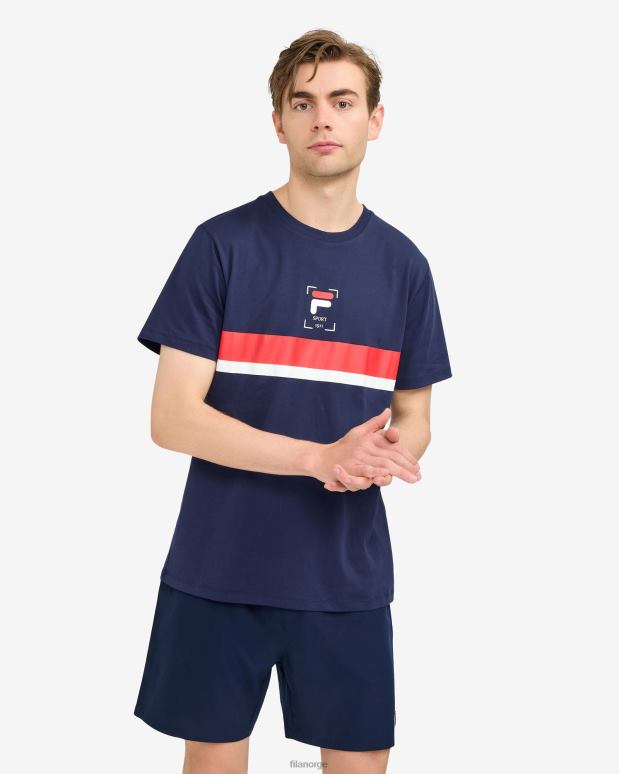 FILA menn roger t-skjorte ny marine fila HHL842531 ny marine