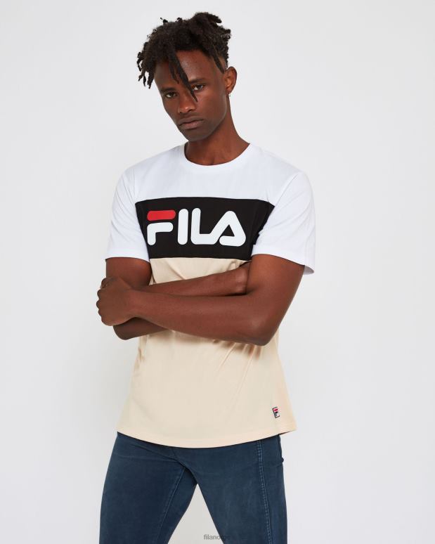 FILA menn sand dollar unisex genua tee fila HHL842544 sand dollar