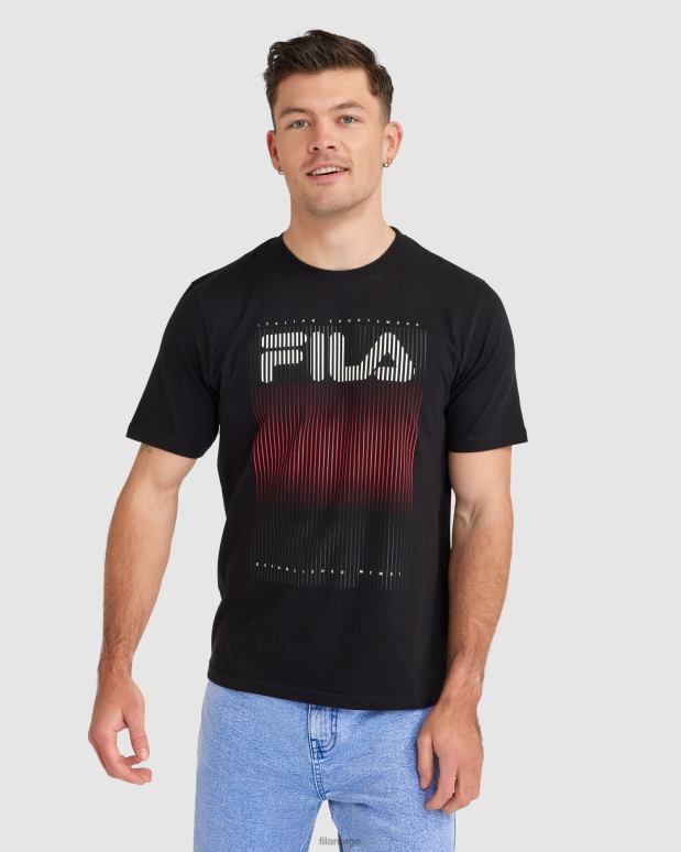 FILA menn svart fila cedrick t-skjorte for menn HHL842325 svart