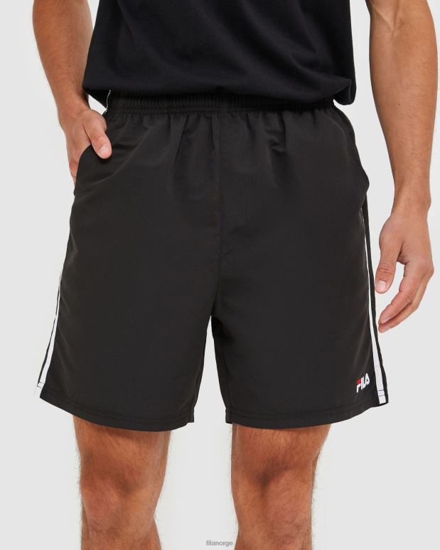 FILA menn svart fila klassisk mikrofibershorts for menn HHL842457 svart