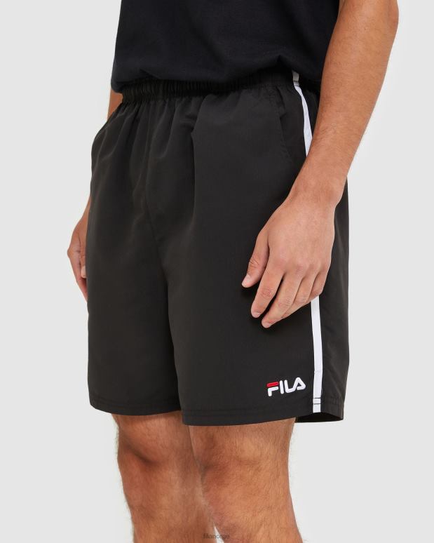FILA menn svart fila klassisk mikrofibershorts for menn HHL842457 svart