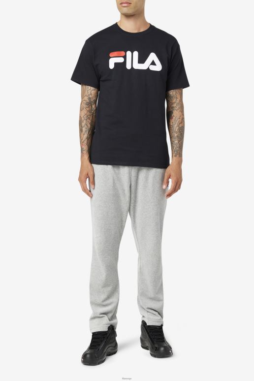 FILA menn svart/hvit/rød fila logo-t-skjorte for menn HHL84267 svart/hvit/rød