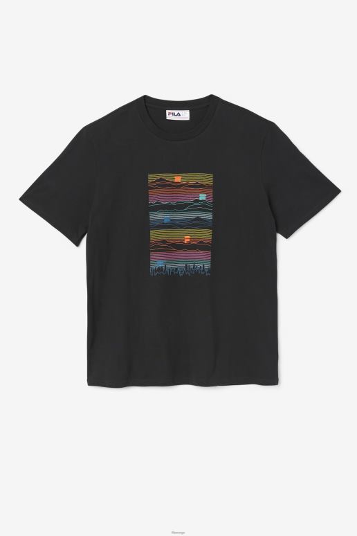 FILA menn svart nadee tee fila HHL84240 svart