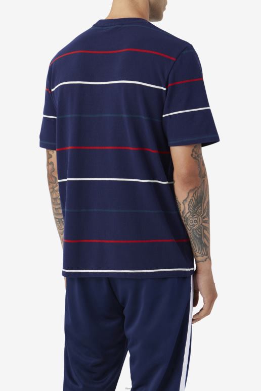 FILA menn thiago crew fila marine/blå/rød HHL84332 marine/blå/rød