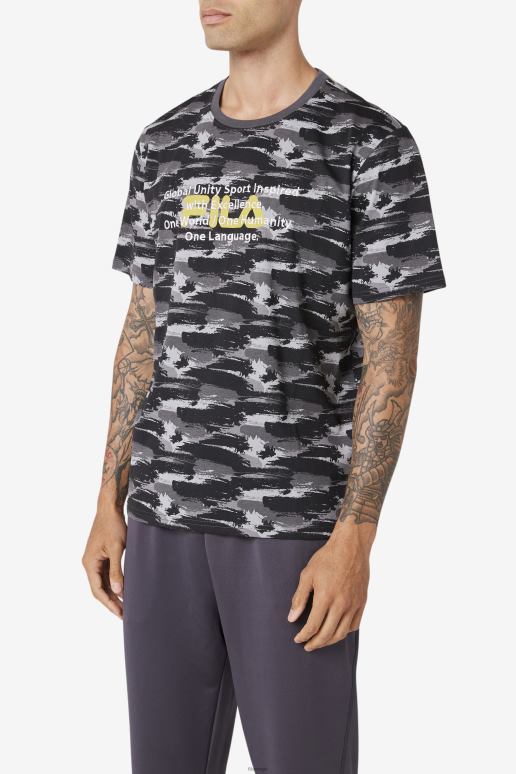 FILA menn tordenvær/camo pepacton tee fila HHL84312 tordenvær/camo