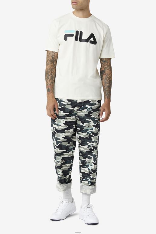 FILA menn turteldue/svart/blå herreørn t-skjorte fila HHL84282 turteldue/svart/blå