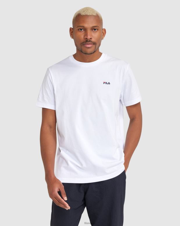 FILA menn unisex klassisk t-skjorte 2 hvit fila HHL842465 hvit