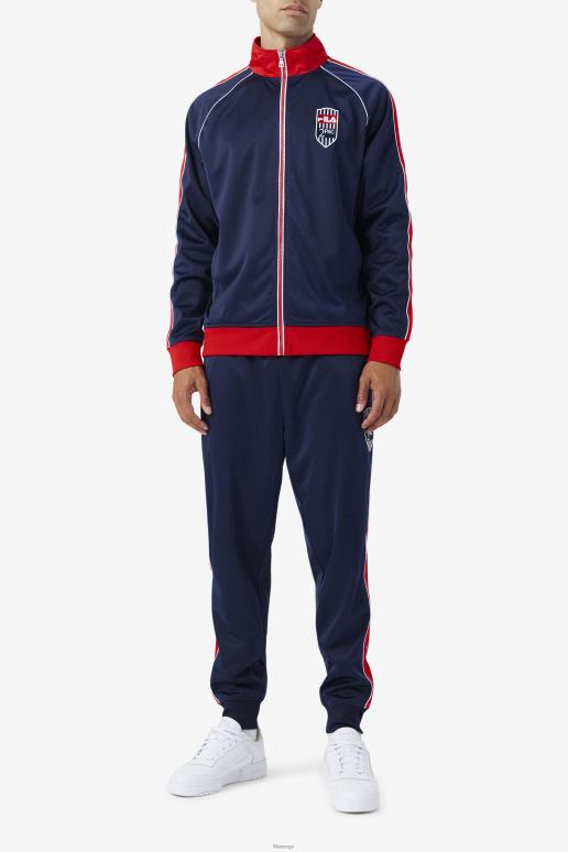 FILA menn 2pac treningsjakke marine/rød/hvit fila HHL84893 marine/rød/hvit