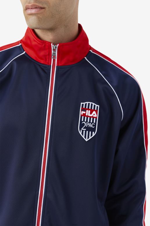 FILA menn 2pac treningsjakke marine/rød/hvit fila HHL84893 marine/rød/hvit