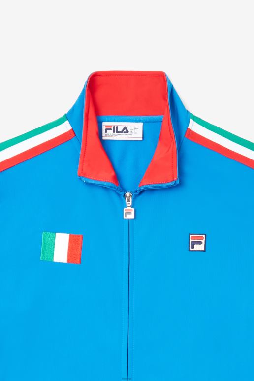 FILA menn Italia treningsjakke fila blå/rød HHL84950 blå rød