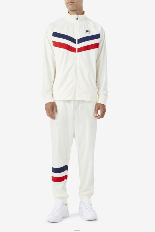 FILA menn egret/rød/marine fila jaya treningsbukse HHL84939 egret/rød/marine