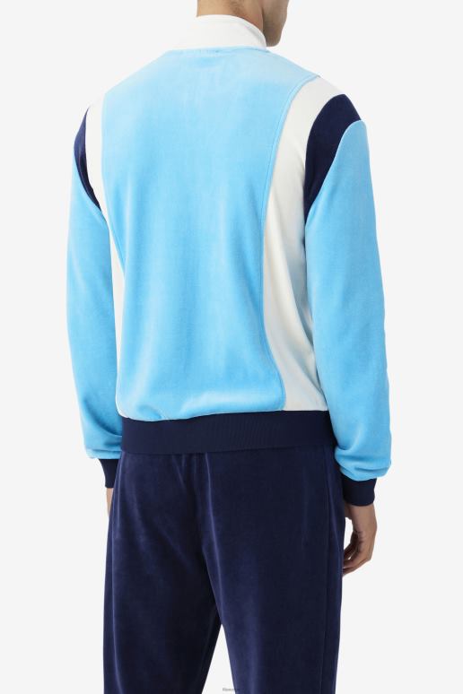 FILA menn fila floyd velourjakke aquarius/egret/marine HHL84931 vannmann/hegre/marine
