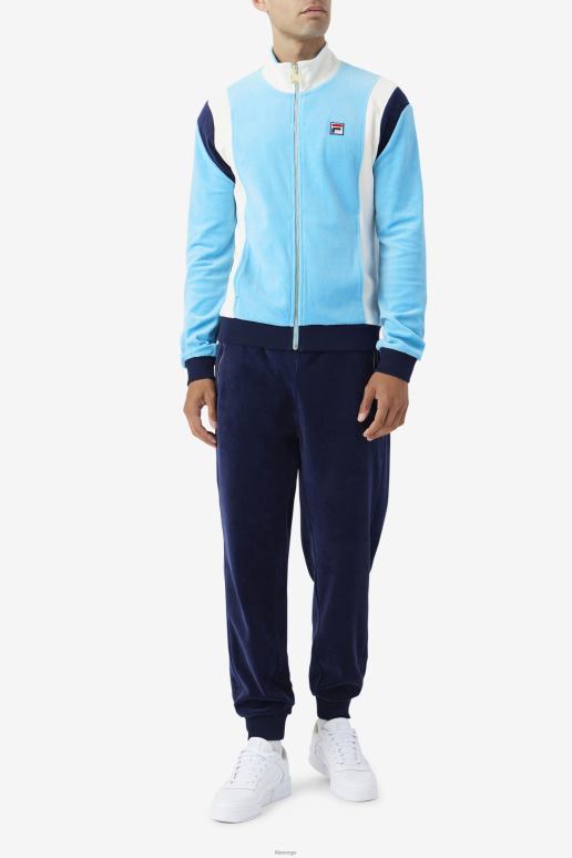 FILA menn fila floyd velourjakke aquarius/egret/marine HHL84931 vannmann/hegre/marine