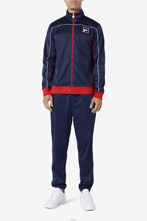 FILA menn fila marine/rød/hvit wayan treningsjakke HHL84904 marine/rød/hvit