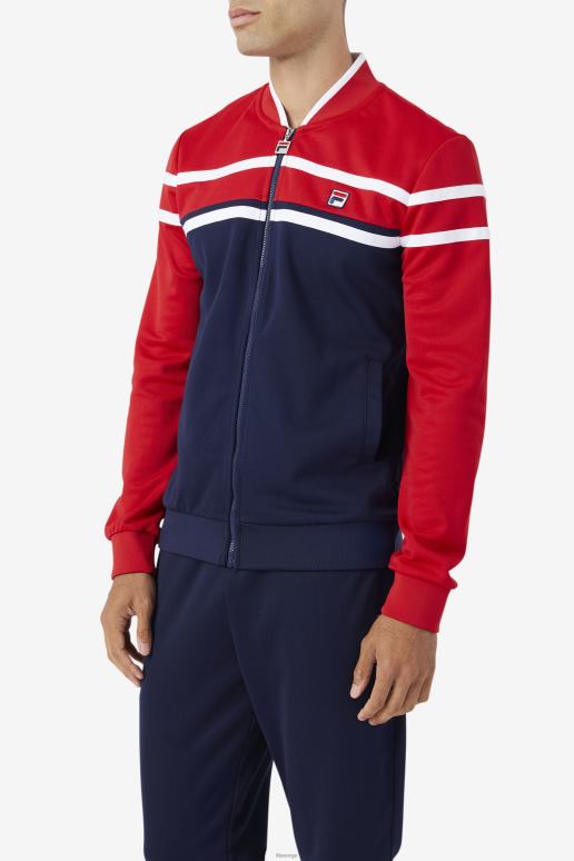 FILA menn fila naso jakke marine/rød/hvit HHL84943 marine/rød/hvit