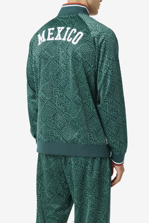 FILA menn juni bugg/hvit/ildrød fila mexico treningsjakke HHL84909 junibug/hvit/ildrød