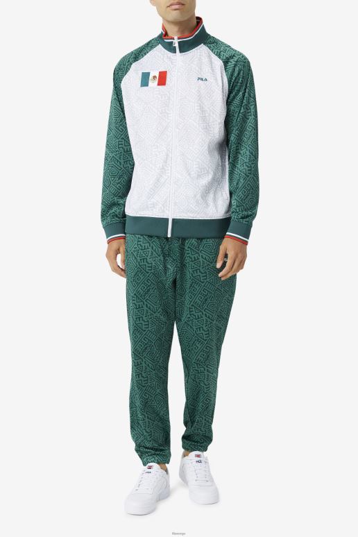 FILA menn juni bugg/hvit/ildrød fila mexico treningsjakke HHL84909 junibug/hvit/ildrød