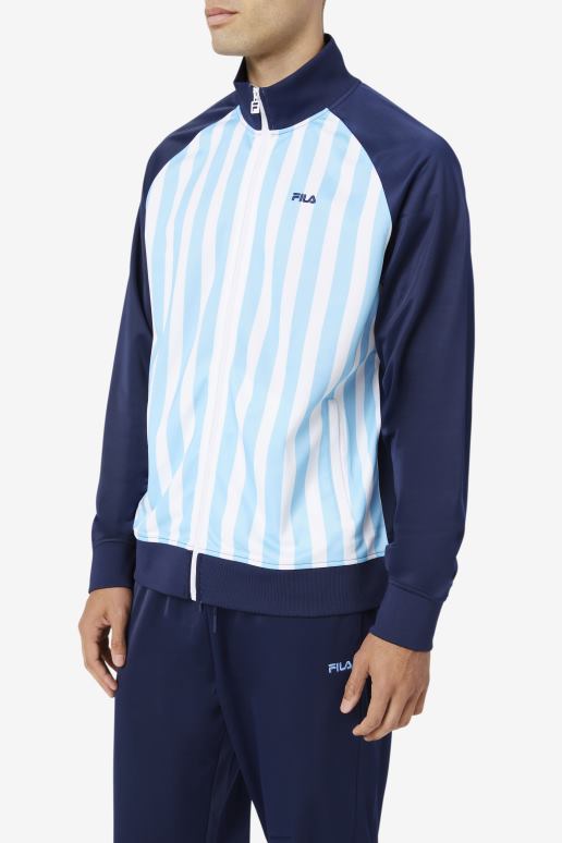FILA menn marine/hvit/baltic sea argentina treningsjakke fila HHL84924 marine/hvit/baltisk sjø