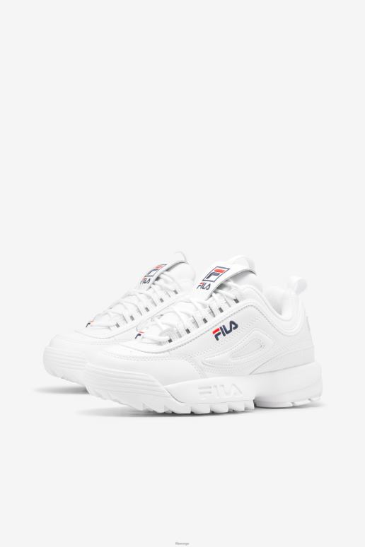 FILA menn fila herre disruptor 2 hvit/marine/rød HHL84127 hvit/marine/rød