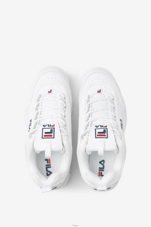 FILA menn fila herre disruptor 2 hvit/marine/rød HHL84127 hvit/marine/rød