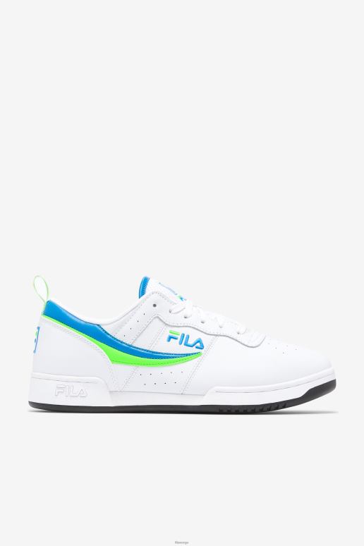 FILA menn hvit/grønn/svart herre original fitness fila HHL8412 hvit/grønn/svart