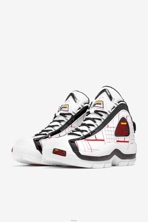 FILA menn hvit/svart/gull herre grant hill 2 fila HHL8460 hvit/svart/gull