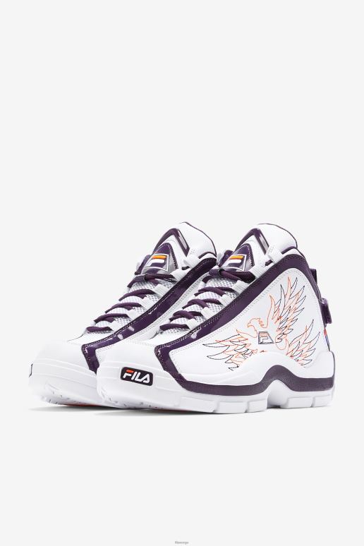 FILA menn menn grant hill 2 historie hvit/lilla vimpel/oransje fila HHL8471 hvit/lilla vimpel/oransje