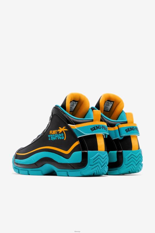 FILA menn menn grant hill 2 x semi-pro fila svart/blågrønt/zinnia HHL842 svart/blågrønt/zinnia