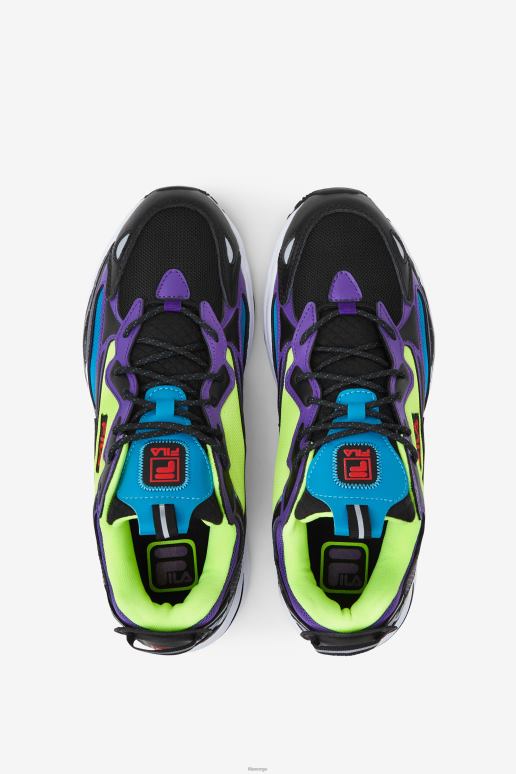 FILA menn svart/hvit/lilla fila herre ray tracer apex HHL84171 svart/hvit/lilla