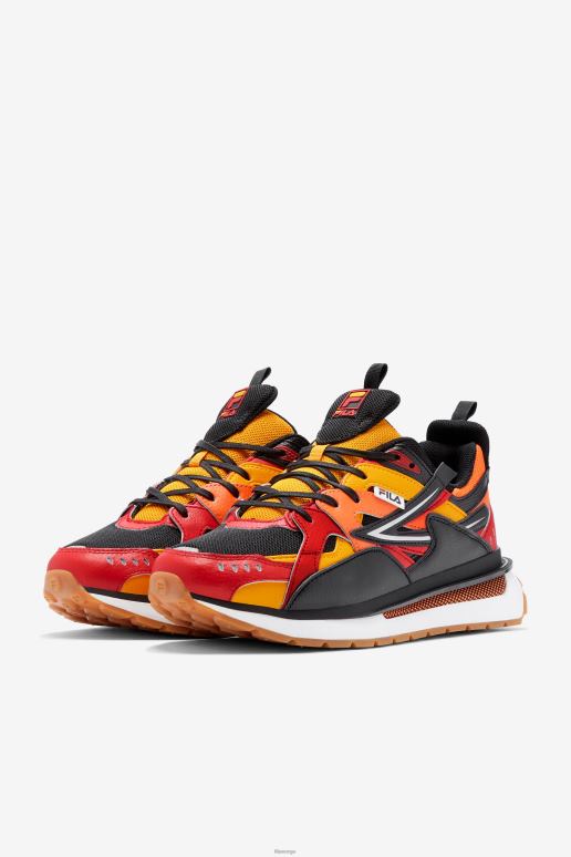 FILA menn svart/rød/gull sandenal fila for menn HHL8436 svart/rød/gull