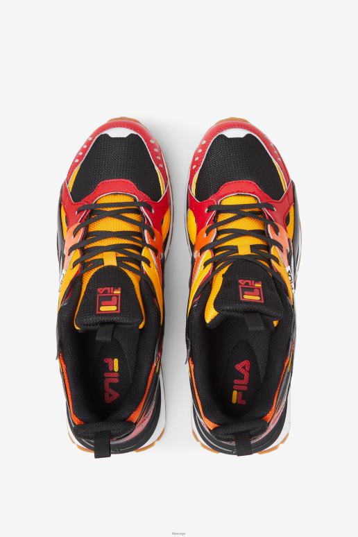 FILA menn svart/rød/gull sandenal fila for menn HHL8436 svart/rød/gull