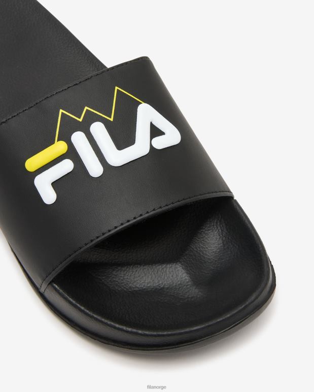 FILA menn unisex fila seceda slide svart/gul fila HHL842693 svart/gul