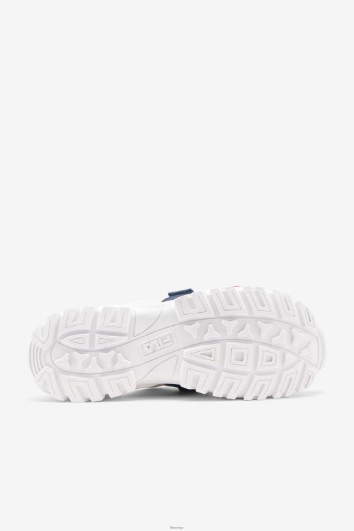 FILA menn menn utendørs sklie fila hvit/marine/rød HHL84188 hvit/marine/rød
