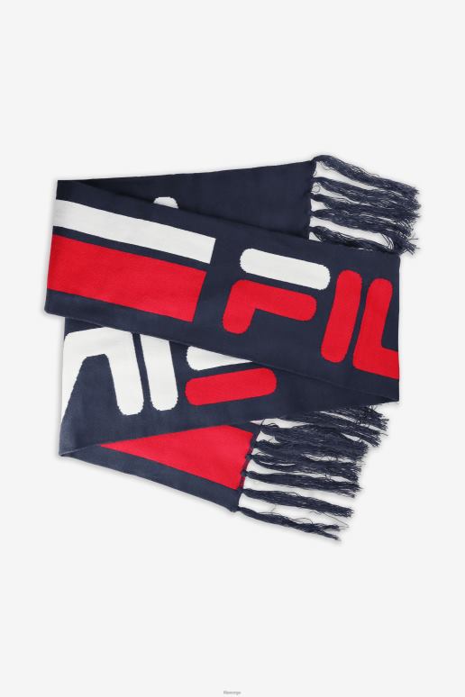 FILA unisex fila jacquard skjerf marine/rød/hvit HHL841063 marine/rød/hvit
