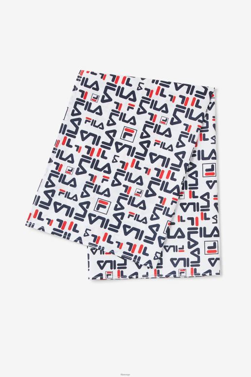 FILA unisex repeterende logo bandana fila hvit multi HHL841034 hvit multi