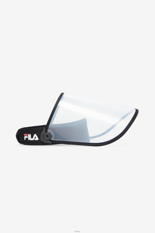 FILA unisex svart/klar plast ansiktsskjerm fila HHL841050 svart/klar