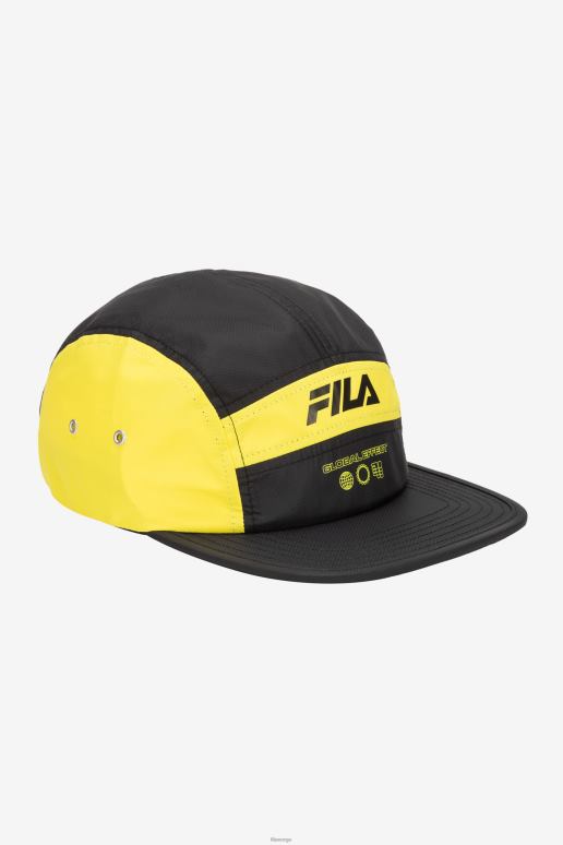 FILA unisex 5 panel bobilhatt fila lime punch/svart HHL84974 lime punch/svart
