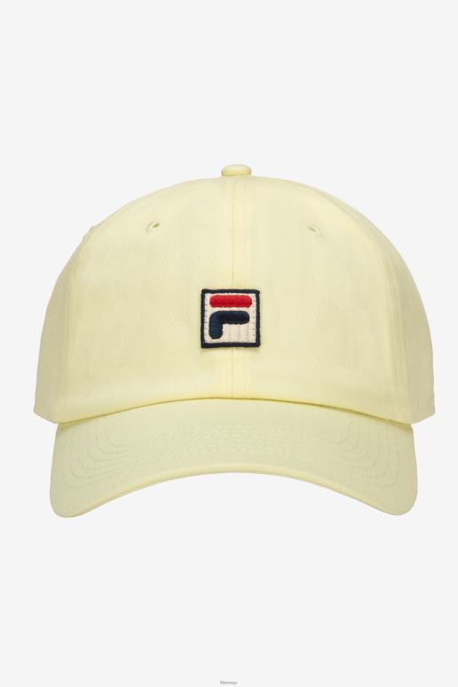 FILA unisex fila brodert f-boks baseballhatt øm gul HHL841003 øm gul