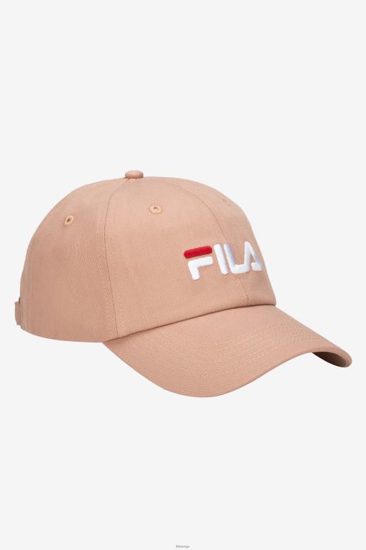 FILA unisex fila mahogni rose brodert logo baseballhatt HHL84994 mahogni rose