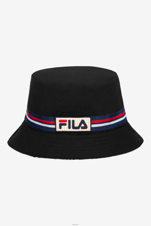 FILA unisex fila svart vendbar bøttehatt HHL84988 svart