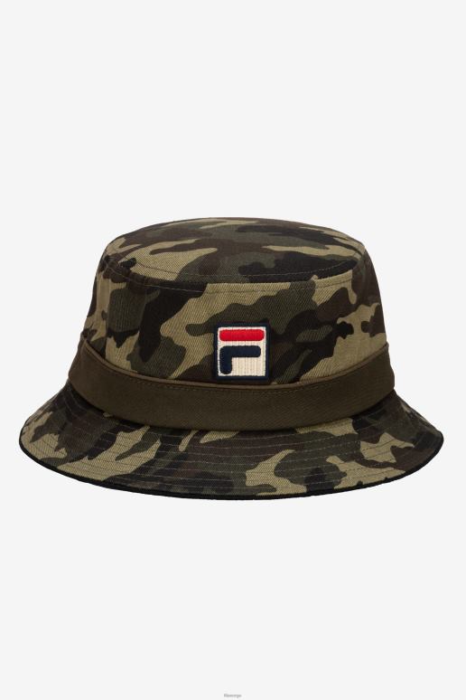 FILA unisex hærgrønn camo camo bøttehatt fila HHL84978 hærgrønn camo