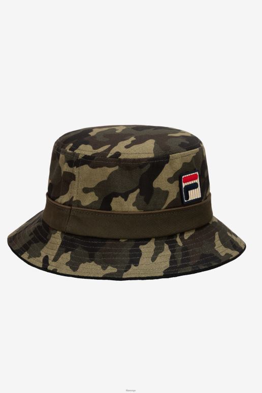 FILA unisex hærgrønn camo camo bøttehatt fila HHL84978 hærgrønn camo