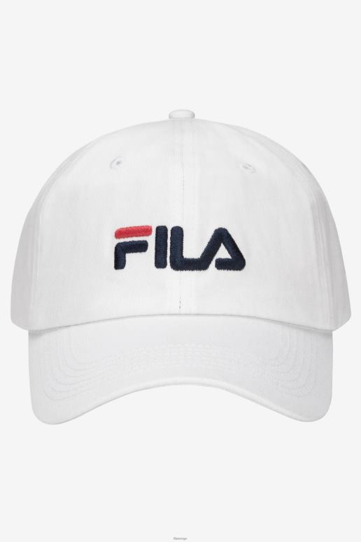FILA unisex hvit fila-baseballhatt med brodert logo HHL84993 hvit