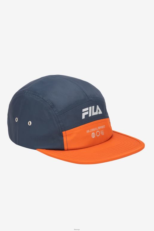 FILA unisex marine/cherry tomat fila 5 panel bobil lue HHL84975 marineblå/cherrytomat