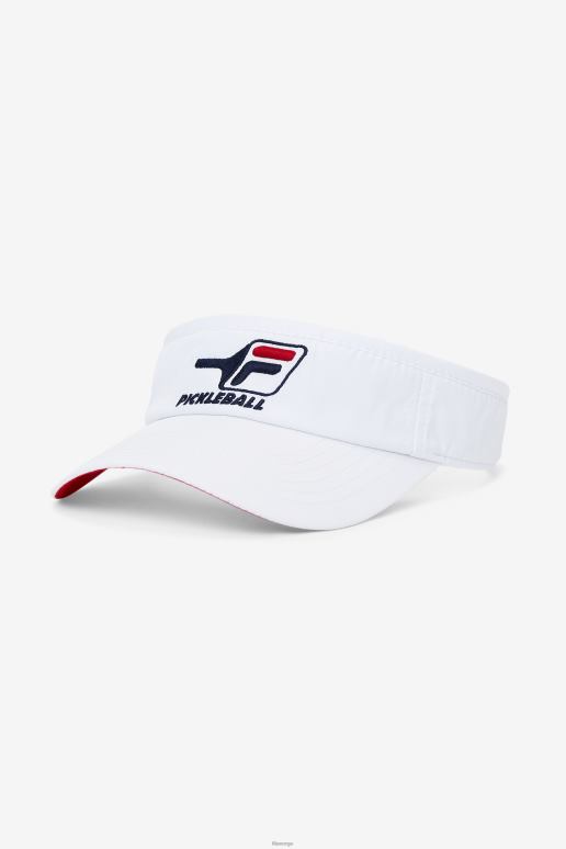 FILA unisex pickleball visir fila hvit/rød HHL841130 hvit rød