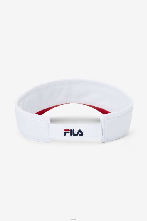 FILA unisex pickleball visir fila hvit/rød HHL841130 hvit rød
