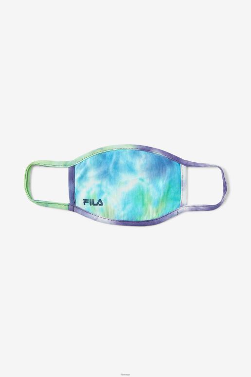 FILA unisex blå tie dye ansiktsmaske fila blue aqua tie dye HHL841040 blå aqua tie dye