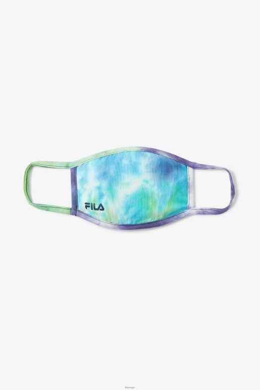 FILA unisex blå tie dye ansiktsmaske fila blue aqua tie dye HHL841040 blå aqua tie dye