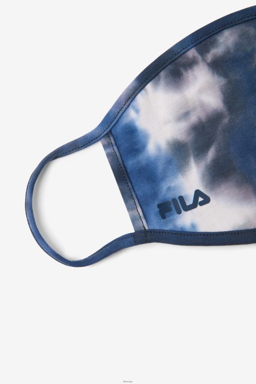 FILA unisex fila blue tie dye marine tie dye ansiktsmaske HHL841036 blå slipsfarge